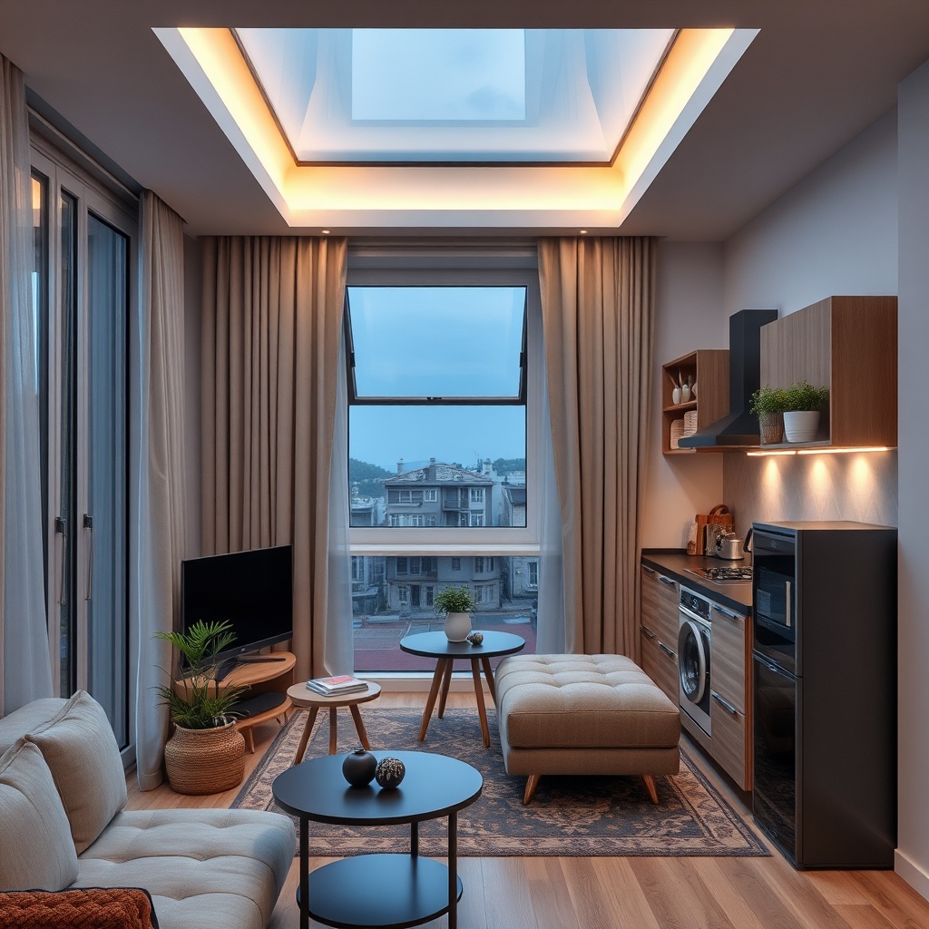 Modern bir apartman dairesinde