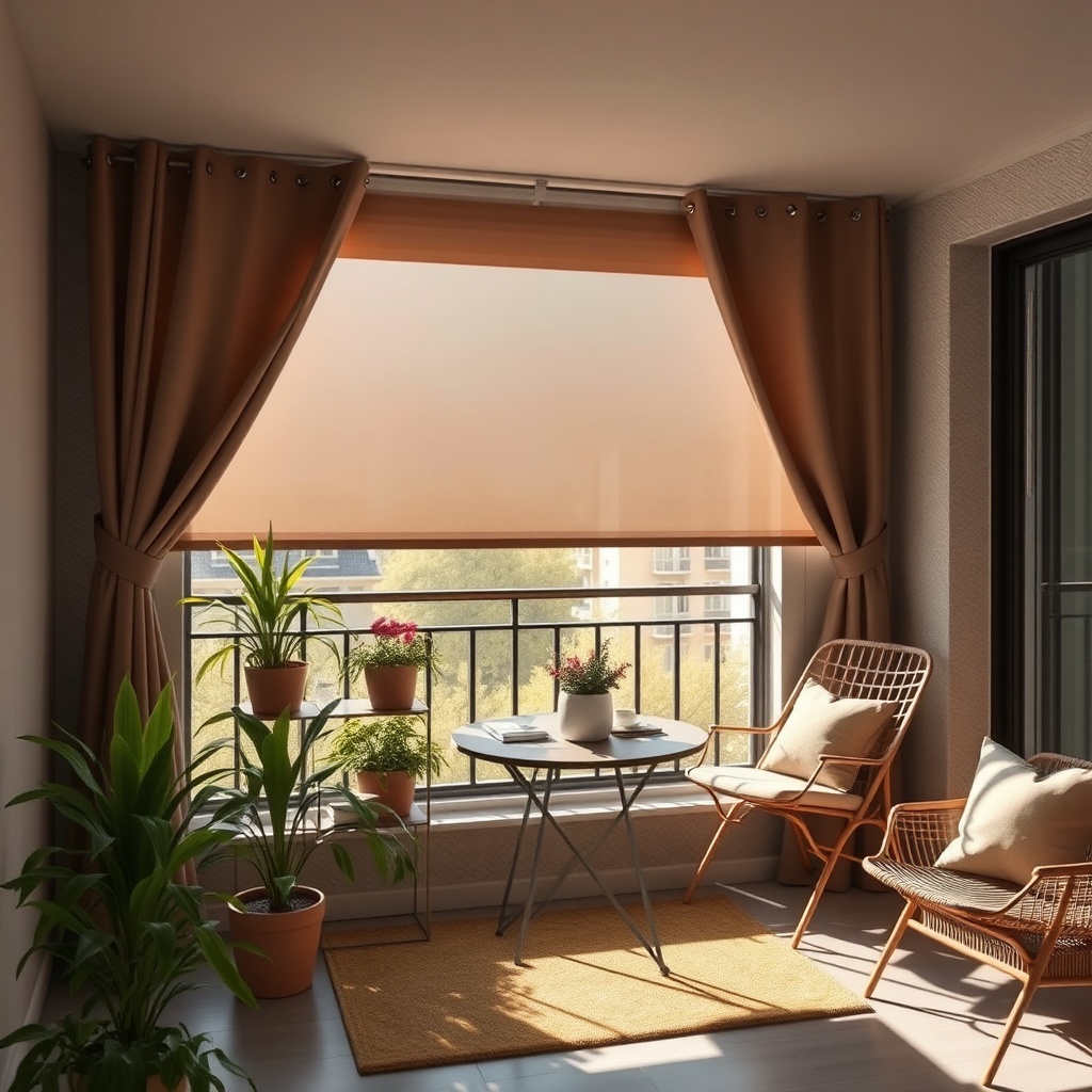 <Fakro Sunlux polyester cam balkonun bir apartman balkonunda